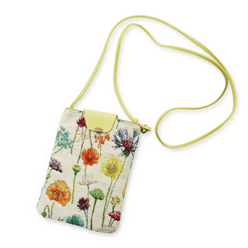 ベル・ブランシェ スマホポシェット フルール白【日本製】